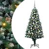 vidaXL &Aacute;rvore de Natal Artificial Verde 180 cm PVC, A&ccedil;o e Pl&aacute;stico