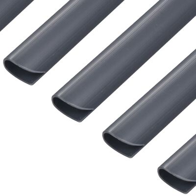 vidaXL 100 pcs clipes para faixas de vedação PVC antracite