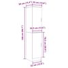 vidaXL Highboard Madeira antiga 35 x 39 x 168 cm Madeira processada