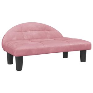 vidaXL Cama para c&atilde;es 70x52x30 cm veludo rosa