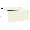 vidaXL Toldo Retr&aacute;til Creme 300 x 200 cm tecido