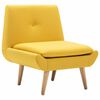 vidaXL Poltrona em tecido amarelo