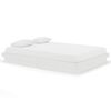 vidaXL Estrutura de cama 140x200 cm madeira maci&ccedil;a branco