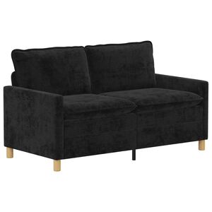 vidaXL Sof&aacute; Preto 156 x 81 x 87,5 cm Poli&eacute;ster