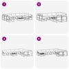 vidaXL Conjunto de Sof&aacute;s para Exterior 10 pcs Natural e Preto