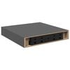 vidaXL Prateleiras de parede suspensas 2 pcs 23x23,5x3,8cm MDF cinza