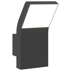 vidaXL Candeeiro de parede LED para exterior alum&iacute;nio fundido preto