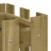 vidaXL Vaso de jardim c/ design de cerca 60x30x30 cm pinho impregnado