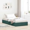 vidaXL Cama com Armazenamento Verde Escuro 90 x 190 cm Veludo