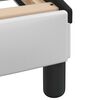 vidaXL Estrutura de cama Viana com LED sem colch&atilde;o 140x200cm branco/preto