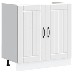 vidaXL Arm&aacute;rio baixo lavat&oacute;rio Lucca deriv. madeira branco