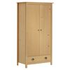 vidaXL Roupeiro 2 portas Hill 89x50x170 cm pinho maci&ccedil;o