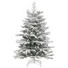 vidaXL &Aacute;rvore de Natal Articulada Artificial Branco 120 cm PE e PVC