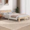 vidaXL Estrutura de cama pequena casal 120x190 cm pinho maci&ccedil;o