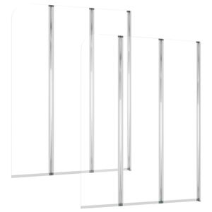 vidaXL Cabines de duche 2 pcs 104x130 vidro temperado transparente
