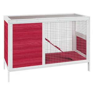 vidaXL Coelheira 103x44x69,5 cm pinho maci&ccedil;o vermelho