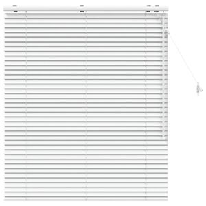 vidaXL Cortina Veneziana Branco 105 x 130 cm 35 mm