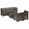 vidaXL Sof&aacute; de Jardim para 5 Pessoas com Visual de Rattan PP