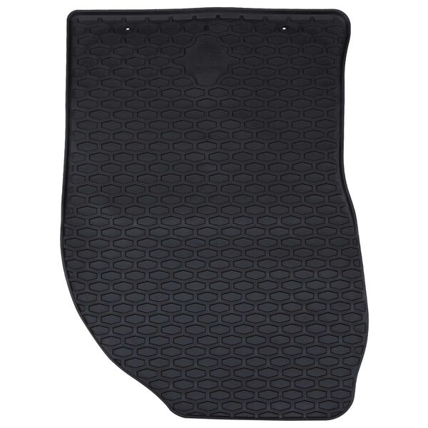 vidaXL Tapete de carro 4 pcs Preto Borracha