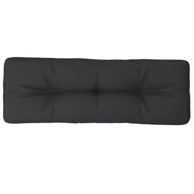 vidaXL Almofadão para sofá de paletes 120x40x12 cm tecido preto
