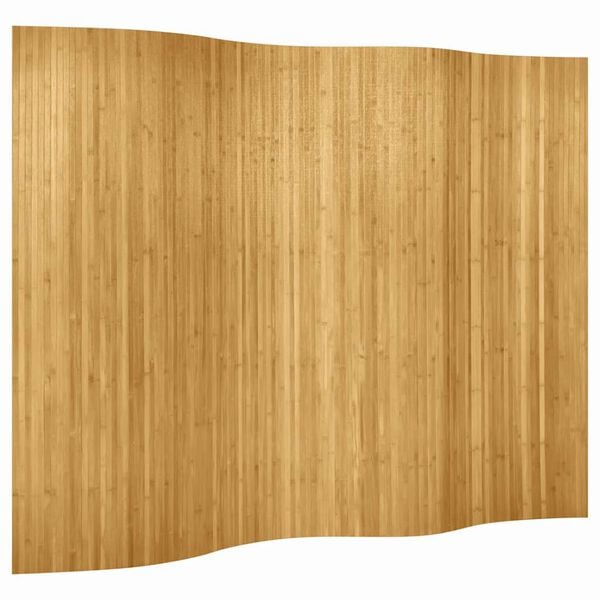 vidaXL Biombo/divis&oacute;ria de sala largura 250 cm altura 165 cm bambu natural
