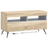 vidaXL Gabinete de TV LED Carvalho Sonoma Derivados de Madeira