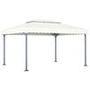 vidaXL Gazebo 400x300 cm alum&iacute;nio creme