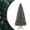 vidaXL &Aacute;rvore de Natal artificial articulada com bolas 400 cm 600 LED