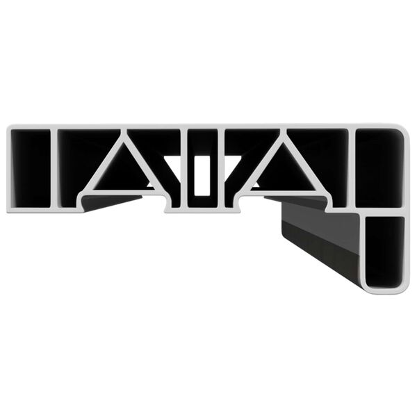 vidaXL Soleira de Janela Texto de M&aacute;rmore -enure 60 x 10 x 4,5 cm PVC