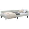 vidaXL Estrutura de Cama de Canto Cinzento-claro 90 x 200 cm Veludo