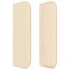 vidaXL Cabeceira de cama c/ abas tecido 103x16x78/88 cm creme