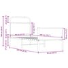 vidaXL Estrutura cama s/ colch&atilde;o derivados de madeira carvalho sonoma