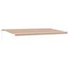 vidaXL Toldo retr&aacute;til Multicolor 600 &times; 350 cm Tecido e Alum&iacute;nio