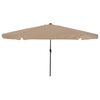 vidaXL Guarda-sol de Jardim 395 x 395 x 245 cm Poli&eacute;ster Redondo