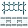 vidaXL Bordas de relvado 16 pcs 10 m PP verde