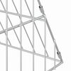 vidaXL Gaiola para galinhas Prateado 215 x 100 x 85 cm A&ccedil;o Galvanizado
