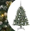 vidaXL &Aacute;rvore de Natal Artificial Verde 120 cm PVC, Pl&aacute;stico e A&ccedil;o