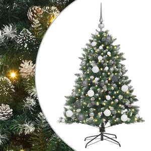 vidaXL &Aacute;rvore de Natal Artificial Verde 120 cm PVC, Pl&aacute;stico e A&ccedil;o