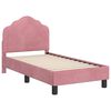vidaXL Estrutura de Cama para Crian&ccedil;a com Cabeceira Rosa 70 x 140 cm