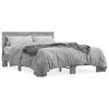 vidaXL Estrutura de cama 135x190 cm derivados de madeira/metal