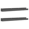 vidaXL Prateleiras de parede 2 pcs 110x12x9 cm pinho maci&ccedil;o cinzento
