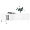 vidaXL Mesa de centro 104x60x35 cm derivados de madeira branco