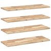 vidaXL Prateleira flutuante 4pcs 100x30x2cm ac&aacute;cia maci&ccedil;a n&atilde;o tratada