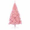 vidaXL &Aacute;rvore de Natal Artificial Pr&eacute;-iluminada Rosa 240 cm PVC