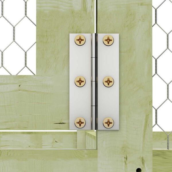 vidaXL Galinheiro 1,5x1,5x1,5 m madeira de pinho impregnada