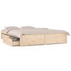 vidaXL Estrutura de cama com gavetas 150x200 cm tamanho King