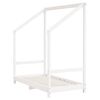 vidaXL Estrutura de cama infantil 70x140 cm pinho maciço branco