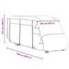 vidaXL Capas autocaravanas 730x235x275 cm tecido n&atilde;o tecido cinzento
