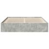 vidaXL Estrutura de cama 200x200 cm cinza cimento
