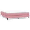 vidaXL Cama com molas sem colchão 180x220 cm veludo rosa